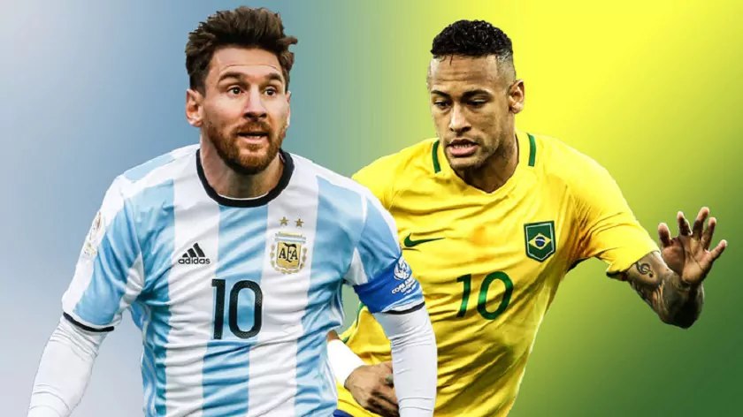 skysports lionel messi neymar argentina brazil football