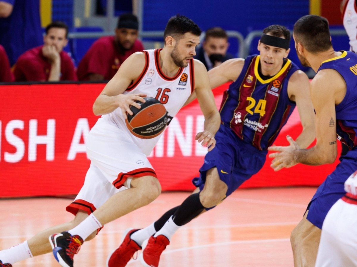 Euroleague :  &Mu;&pi;&alpha;&rho;&tau;&sigma;&epsilon;&lambda;ό&nu;&alpha; – &Omicron;&lambda;&upsilon;&mu;&pi;&iota;&alpha;&kappa;ό&sigmaf;