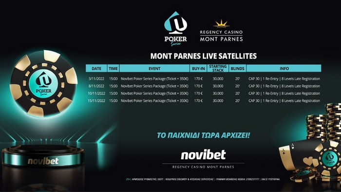 Novibet Live Poker Series 22-27/11 στη Θεσσαλονίκη!