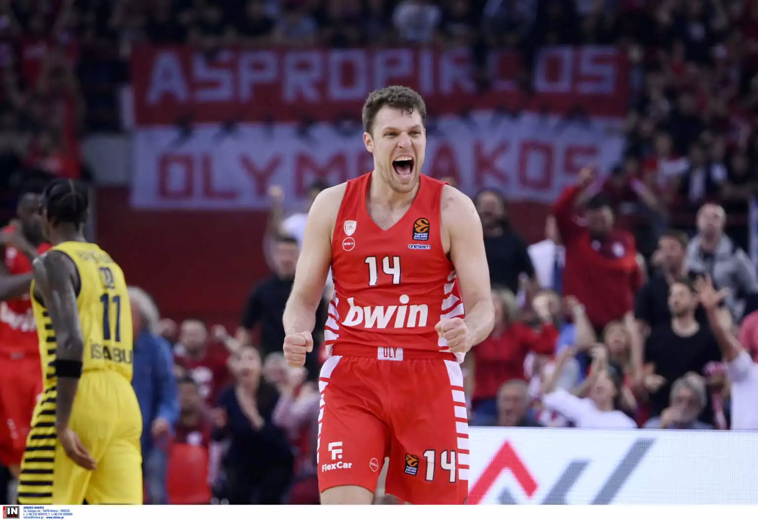 Euroleague Playoffs :  &Omicron;&lambda;&upsilon;&mu;&pi;&iota;&alpha;&kappa;ό&sigmaf; – &Phi;&epsilon;&nu;έ&rho; &kappa;&alpha;&iota; &Mu;&pi;&alpha;&rho;&tau;&sigma;&epsilon;&lambda;ό&nu;&alpha; – &Zeta;&alpha;&lambda;&gamma;&kappa;ί&rho;&iota;&sigmaf;